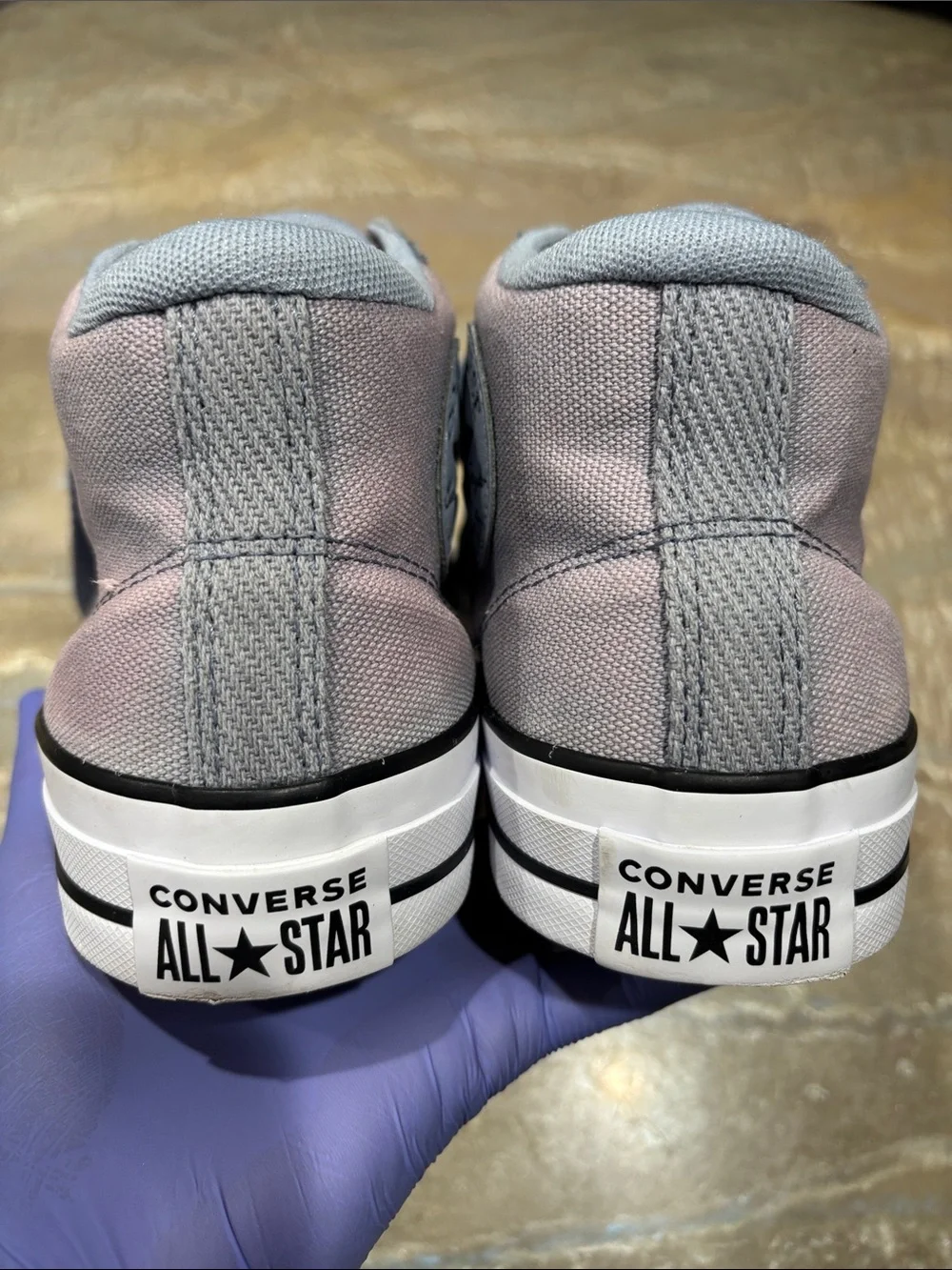 Converse Chuck Taylor All Star Malde Light Blue with Pink Size Men’s 9 Women’ 11